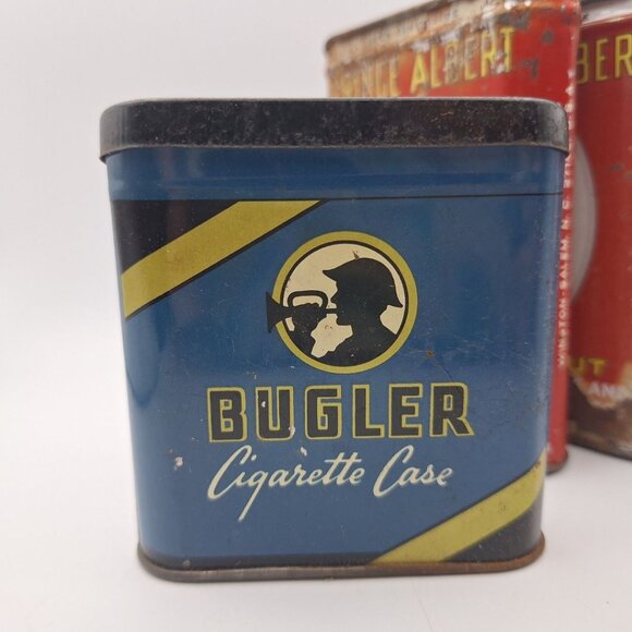 Vintage Tin Lot Prince Albert Lock Lubricant Ford Bugler Case Tube Repair Kit - Picture 4 of 5